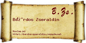Bárdos Zseraldin névjegykártya
